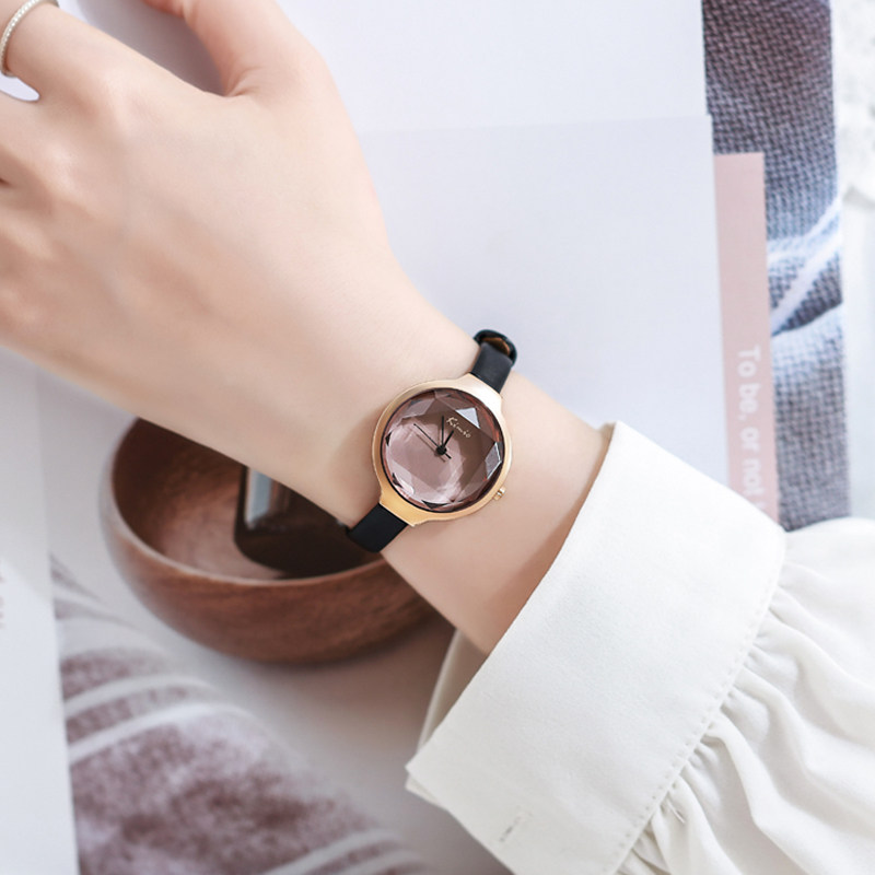 法国小众手表女学生韩版简约气质ins风森系学院风复古皮带款女表