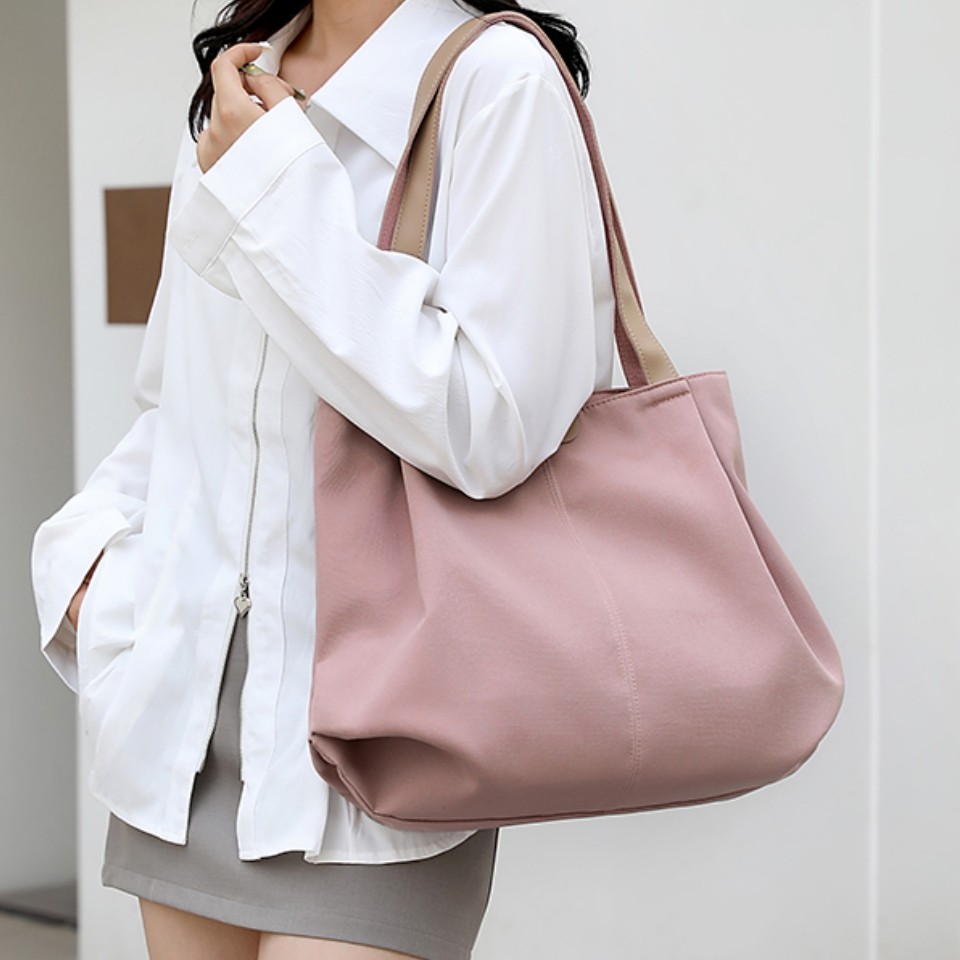 简约轻便2026新款尼龙布包大容量手提托特包通勤包单肩腋下女包,箱包皮具/热销女包/男包,腋下包,淘宝优惠券,粉丝福利购,淘宝优惠卷