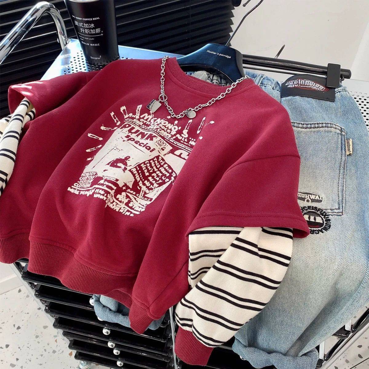 男童卫衣2025新款儿童韩版春秋两件休闲中大童打底上衣无帽春款