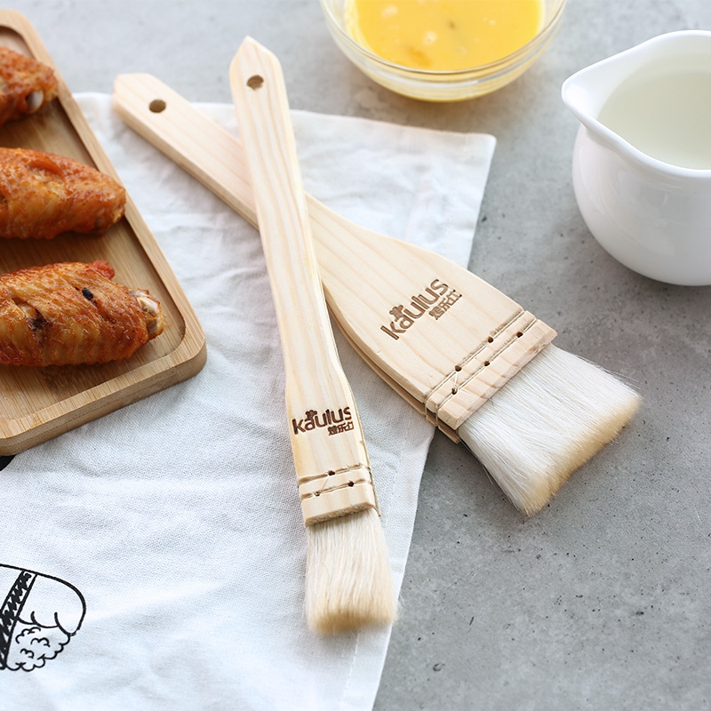烤乐仕软毛羊毛刷油刷烧烤木柄油刷酱 黄油刷厨房烙饼月饼烘焙刷