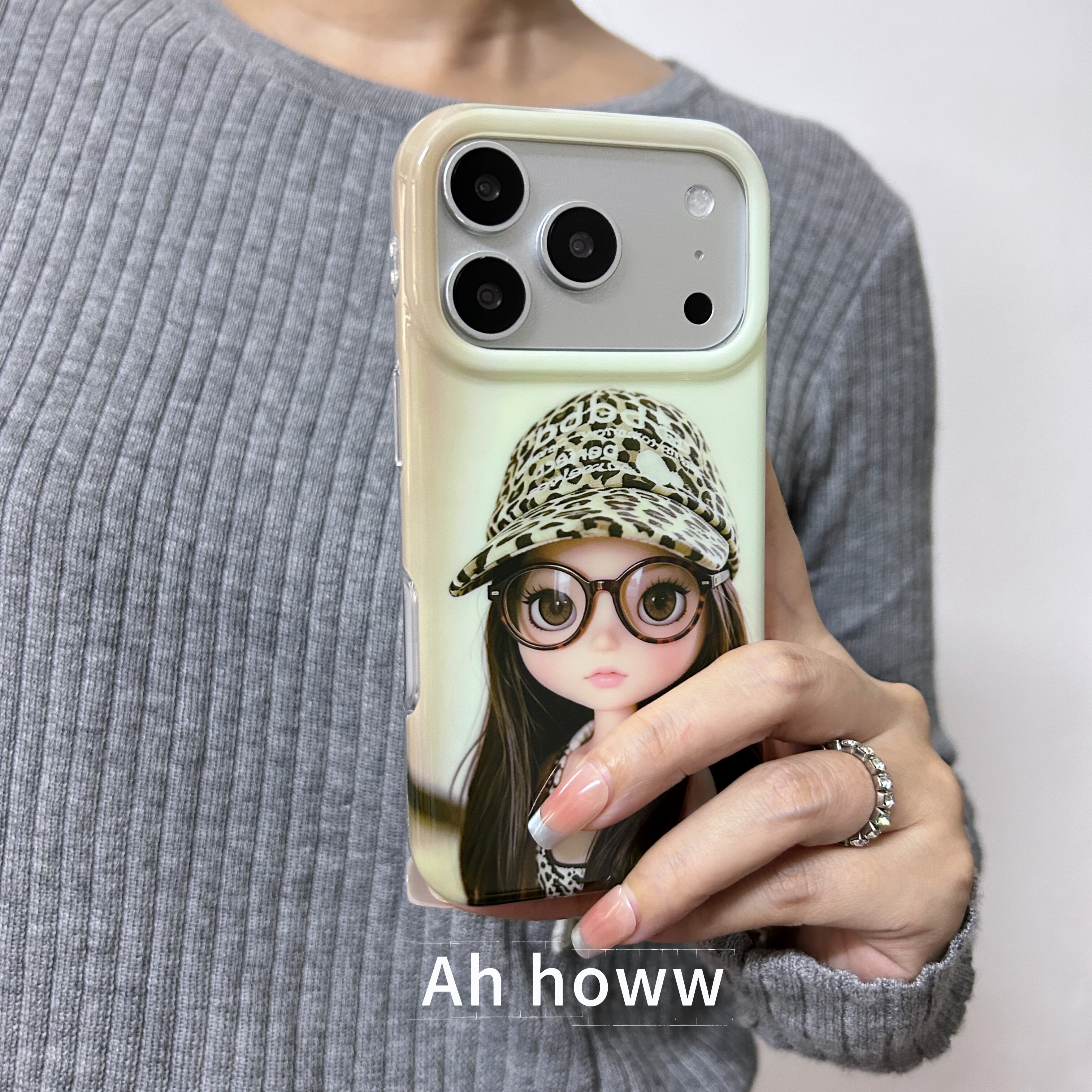 AHHOW杂志风封面女孩防摔手机壳