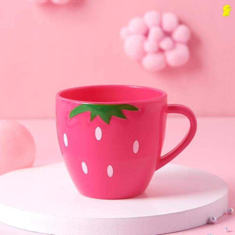宝宝刷牙杯男孩女孩可爱小号卡通草莓防摔口杯儿童专用口杯