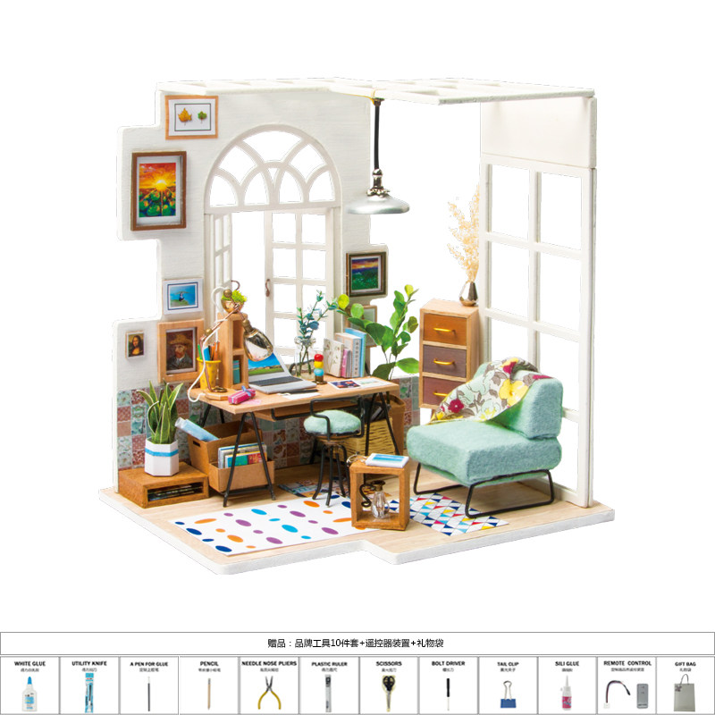 體拼裝模型diy藝術屋意禮物 南風小憩小屋【刻字】若來3d立在類目 玩具/童車/益智/積木/模型, 靜態模型, 建築/DIY小屋/其他拼裝模型中 - 來自Buy2taobao.com提供專業的淘寶代購服務