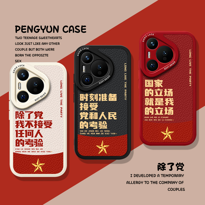 除了党我不接受任何人考验手机壳