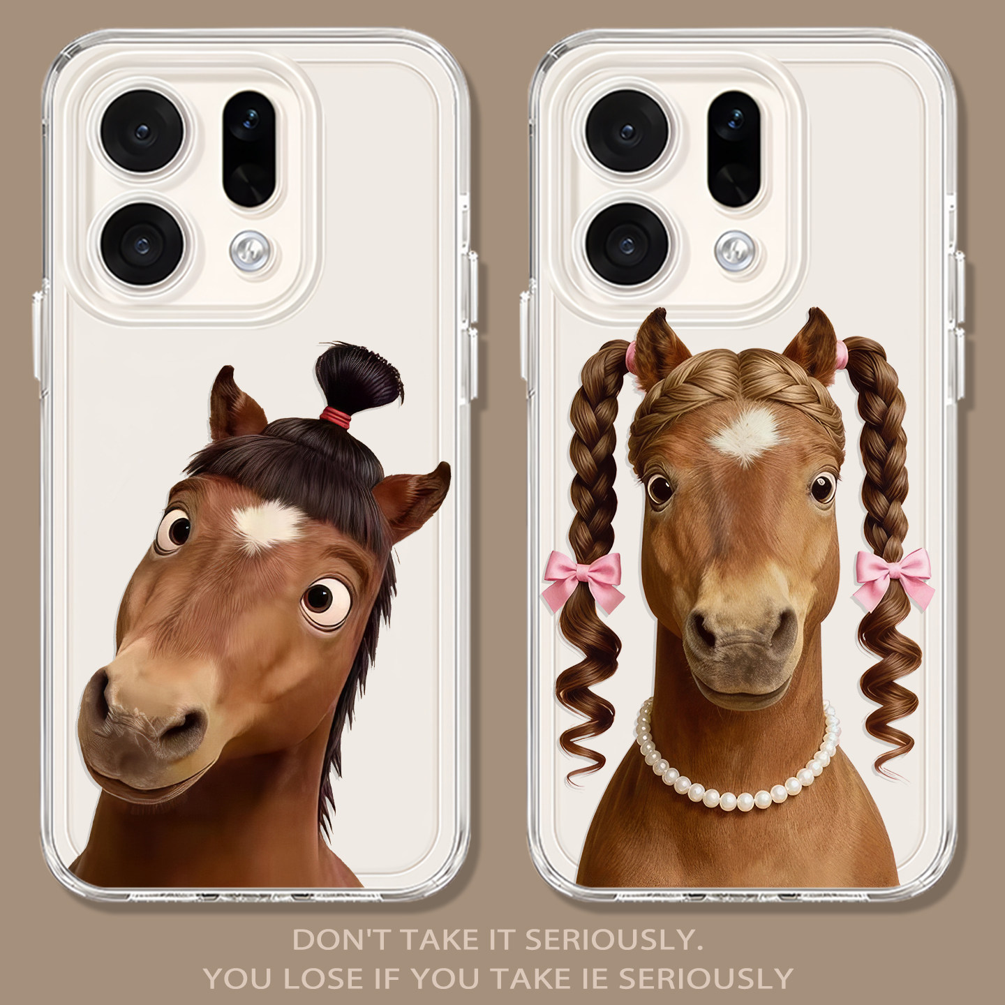 抽象快乐小马手机壳适用opporeno15新款14搞怪13趣味findx9pro/findx8/k12/11新年10马年9/7/6/5+4se情侣3女2