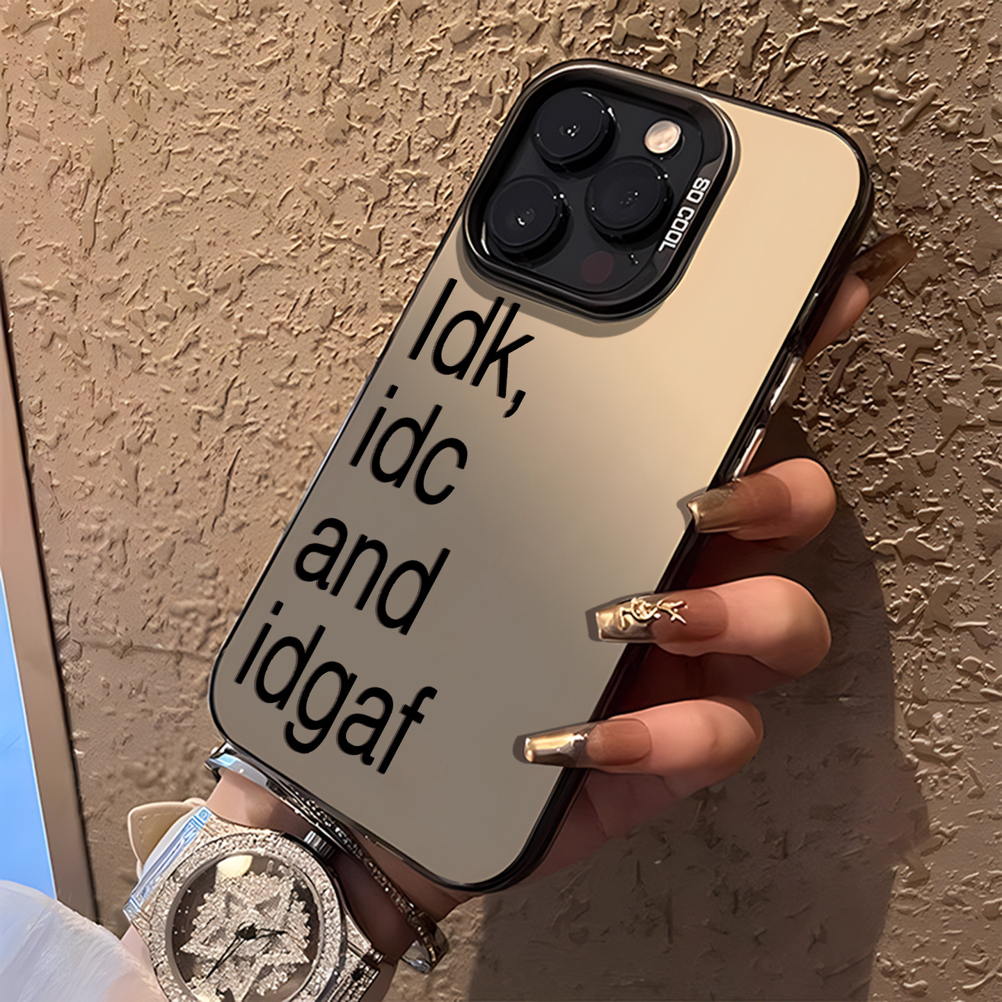 IdontKnow英文简约手机壳