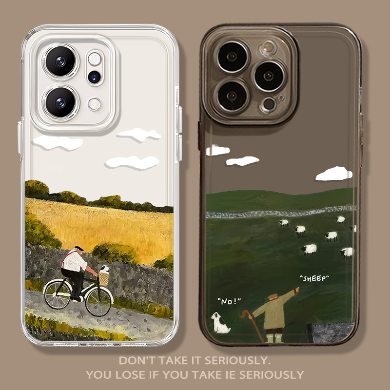 治愈田园风插画秋天手机壳