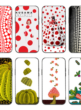 草间弥生手机壳苹果11华为p40红色oppo波点vivo南瓜mate30联名iphone11艺术x/nova7潮牌xr网红p30小米6/5Pro