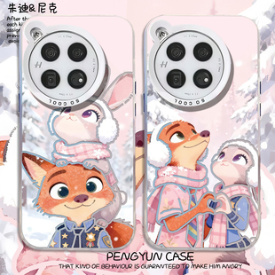 oneplus turbo 雪天情侣适用一加15手机壳ace6新款 ace5pro疯狂动物城13朱迪3尼克12冬2v
