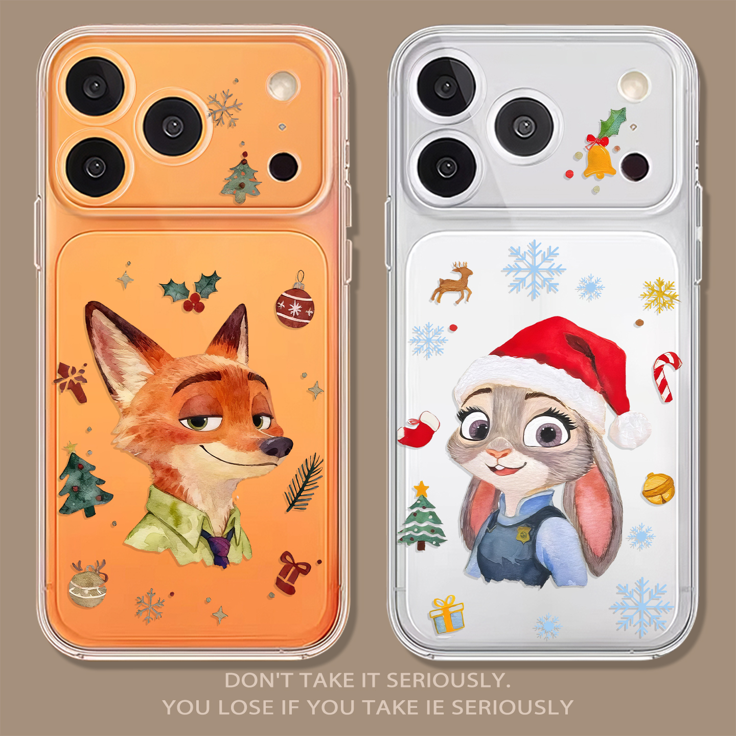 圣诞朱迪尼克狐氛围感情侣手机壳