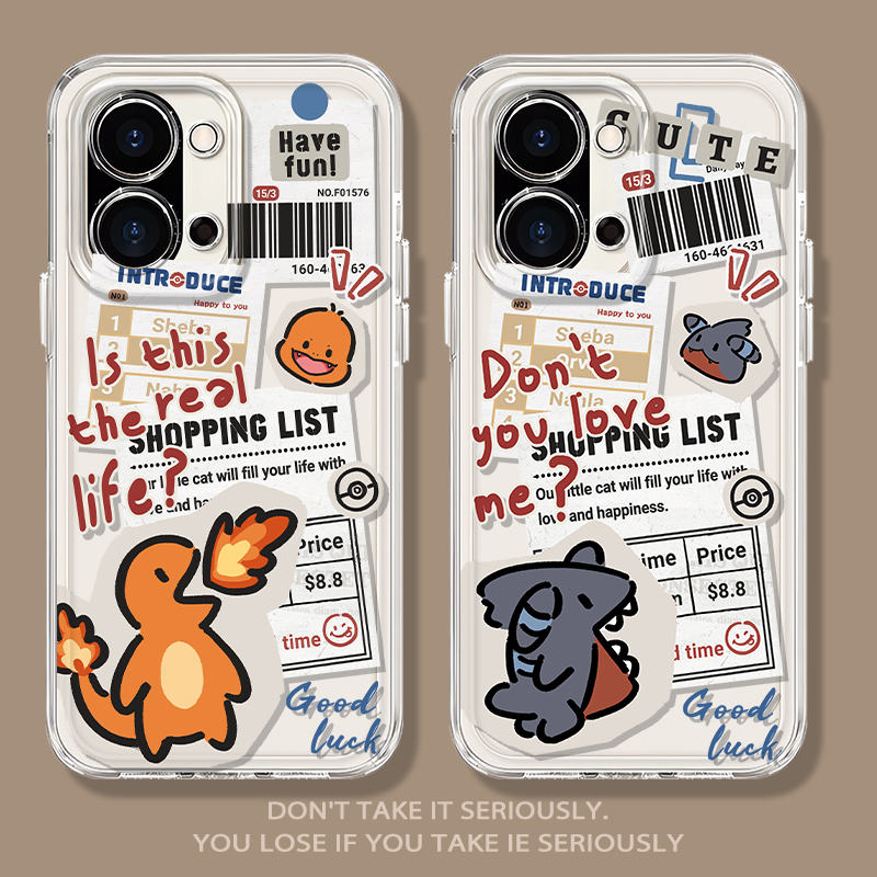 报纸宝可梦喷火龙神奇宝贝手机壳