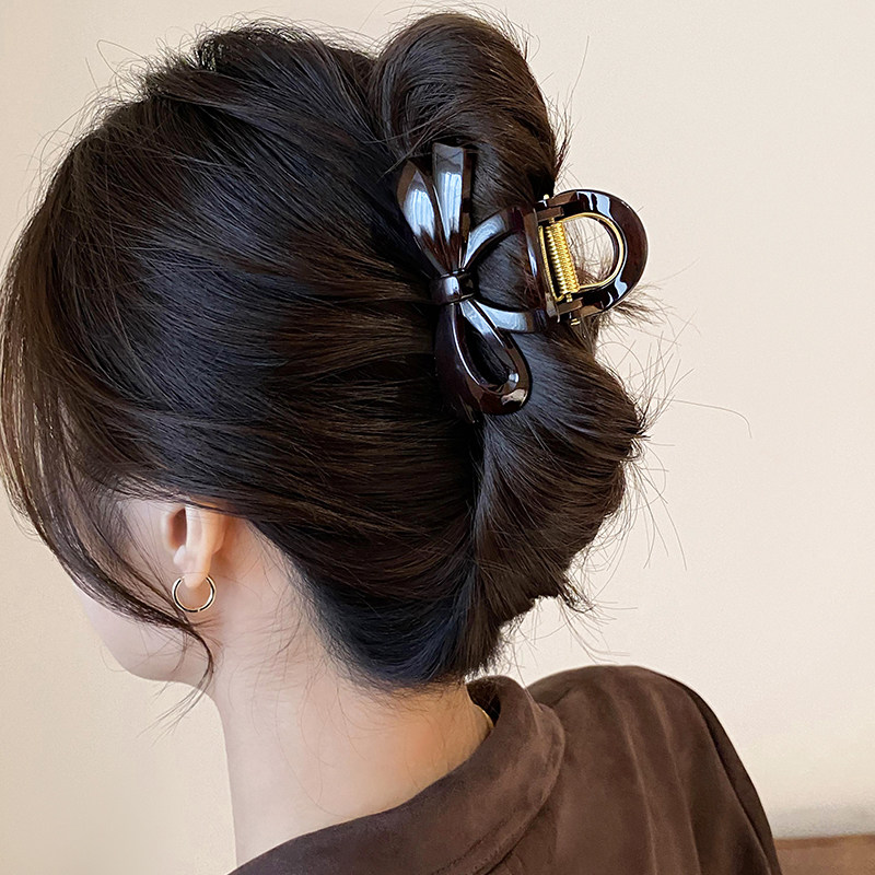 时尚百搭亚克力蝴蝶结中号发夹女新款复古气质盘发抓夹小众鲨鱼夹,饰品/流行首饰/时尚饰品新,发饰,淘宝优惠券,粉丝福利购,淘宝优惠卷