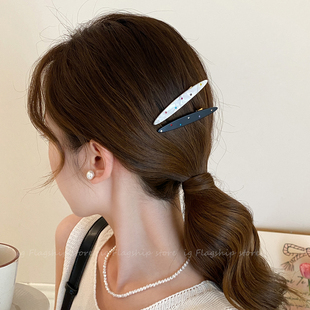 波点彩钻发夹女2026新款高端碎发刘海夹子边夹侧边高级感发卡发饰