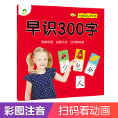 宝宝启蒙认知大书早识300字识字书幼儿认字看图识字幼儿识字启蒙早教儿童认字大全宝宝学前识字幼儿园识字教材036岁小中大班
