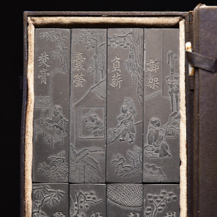 匠心非遗徽州徽墨 制松烟礼 1978年制徽州老胡开文墨厂采用老墨版