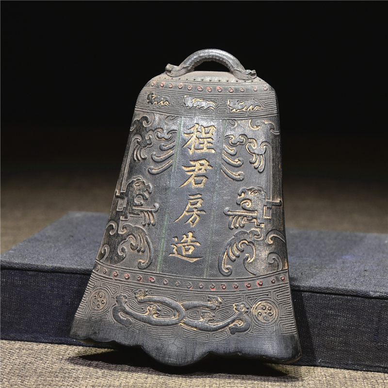 徽州曹素功精品古版松烟墨墨小钟墨墨条墨块墨锭文房四宝砚台徽墨宣纸笔书法书画收藏送礼包邮