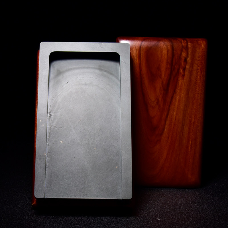 联星老坑珍藏《天池抄手砚》高档送礼手工雕刻天然原石眉纹坑罗纹歙砚