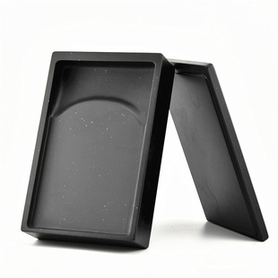 精品老坑天然原石歙砚非端砚高档珍藏礼品文房四宝纸墨笔砚带盖8寸金星砚台书法国画磨墨专用初学者入门墨盘