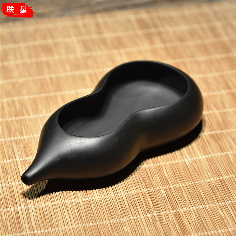 中国歙砚《手工水注砚葫芦砚文房