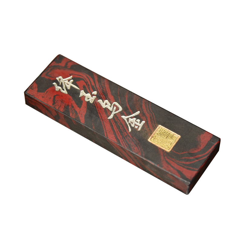 胡开文墨厂名师纯手工亲制《降玉乌金》油烟朱砂混合墨条墨碇墨块墨汁 高档文房四宝纸墨笔砚套装书法专用徽