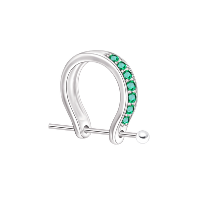 S925纯银吊坠扣头玉坠扣镀18K金