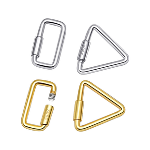 S925纯银扣项链锁扣螺丝方形扣手链连接扣环配件加长延长链子扣头