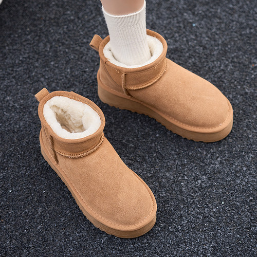 雪地靴冬季厚底增高5公分