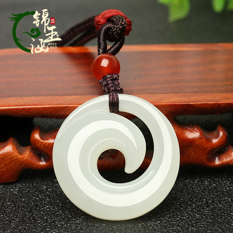 和田玉时来运转吊坠男士项链玉石玉坠女款开运扭转乾坤平安扣玉佩在类目 珠宝/钻石/翡翠/黄金, 和田玉, 颈饰中 - 来自Buy2taobao.com提供专业的淘宝代购服务