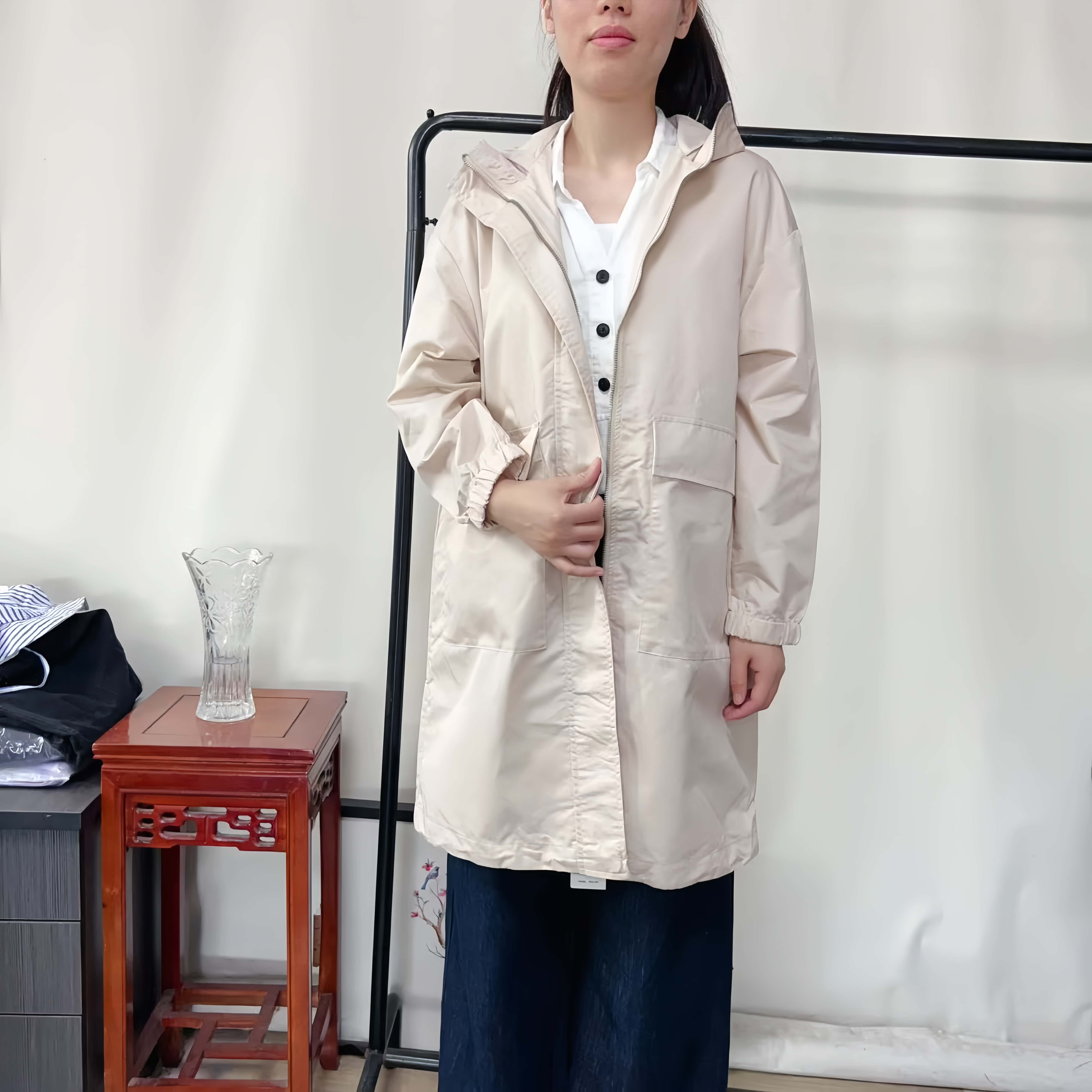 秋上新！唐S家女装春秋里面中长款收腰休闲风衣外套