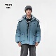 2XL码 美帮家成人款 冬上新 冬季 渐变色可拆连帽羽绒服外套上衣