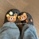 原创轻松熊适配洞洞鞋鞋扣立体毛绒crocs洞洞鞋鞋花配饰diy可拆卸