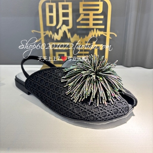 MIO米奥2026夏季女鞋专柜正品烟花水钻凉鞋鱼嘴凉拖鞋 M263126209