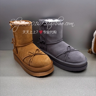 Staccato/思加图2025冬季女靴雪菲菲保暖加绒雪地靴厚底短靴EIY07