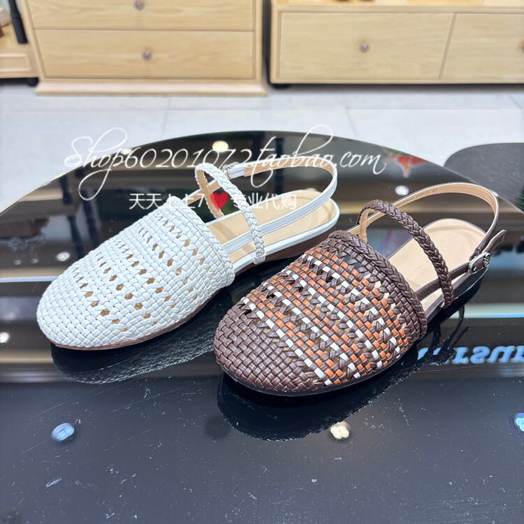 natursun娜冉2026夏季女鞋专柜正品休闲平底鞋编织凉鞋 N26226868