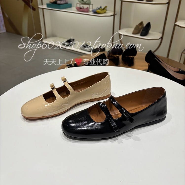莱尔斯丹2025春女鞋圆头玛丽珍鞋