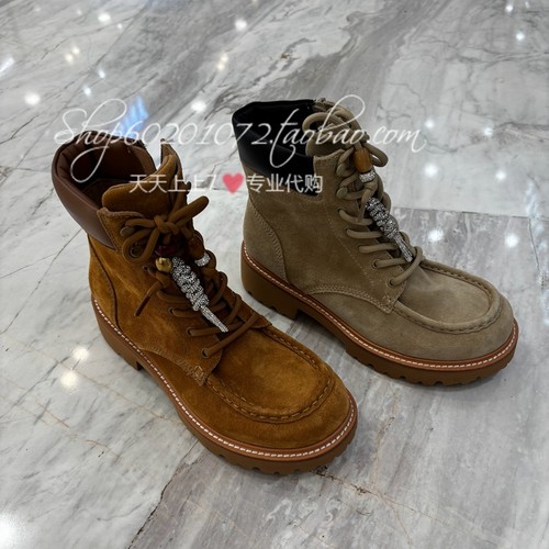 思加图2025冬季女靴马丁靴工装靴