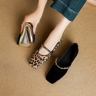 SIX MADDEN2025秋季女鞋法式玛丽珍鞋平底小皮鞋浅口女单鞋SMD212