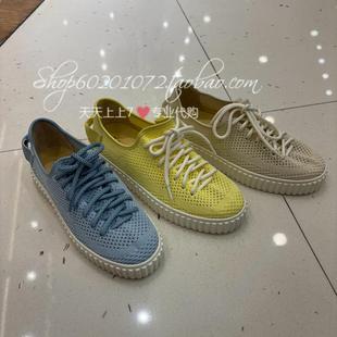 迪桑娜2025春季女鞋优雅系带休闲鞋板鞋单鞋273271 273222 273242