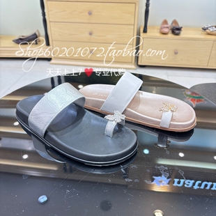 natursun娜冉2026夏季女鞋专柜正品夹脚人字拖水钻凉拖 N26349009