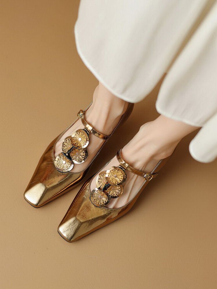 浅口女鞋玛丽珍方头单鞋春季细跟