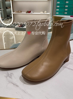 tigrisso蹀愫2025冬季女鞋圆头薄底时装靴平跟超软短靴TA65709-11