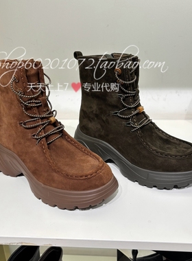 Joy&Peace真美诗2025冬季女靴袋鼠鞋马丁靴厚底运动靴短靴女YYM73