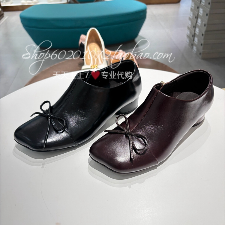 莱尔斯丹2025秋季女鞋粗跟女短线