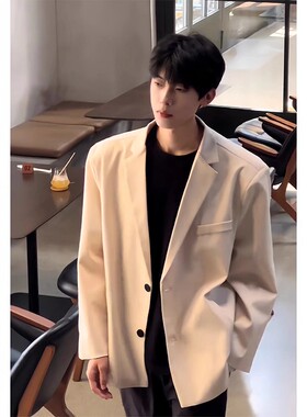 cleanfit垫肩西装外套男高级感痞帅高级感英伦雅痞男装dk西服夹克