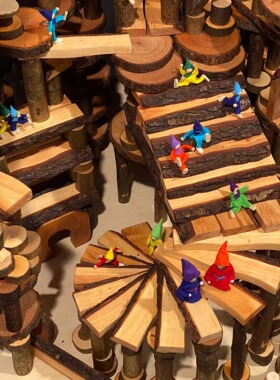 德国MagicWood儿童积木益智积木拼装搭建手工木质室内室内玩具