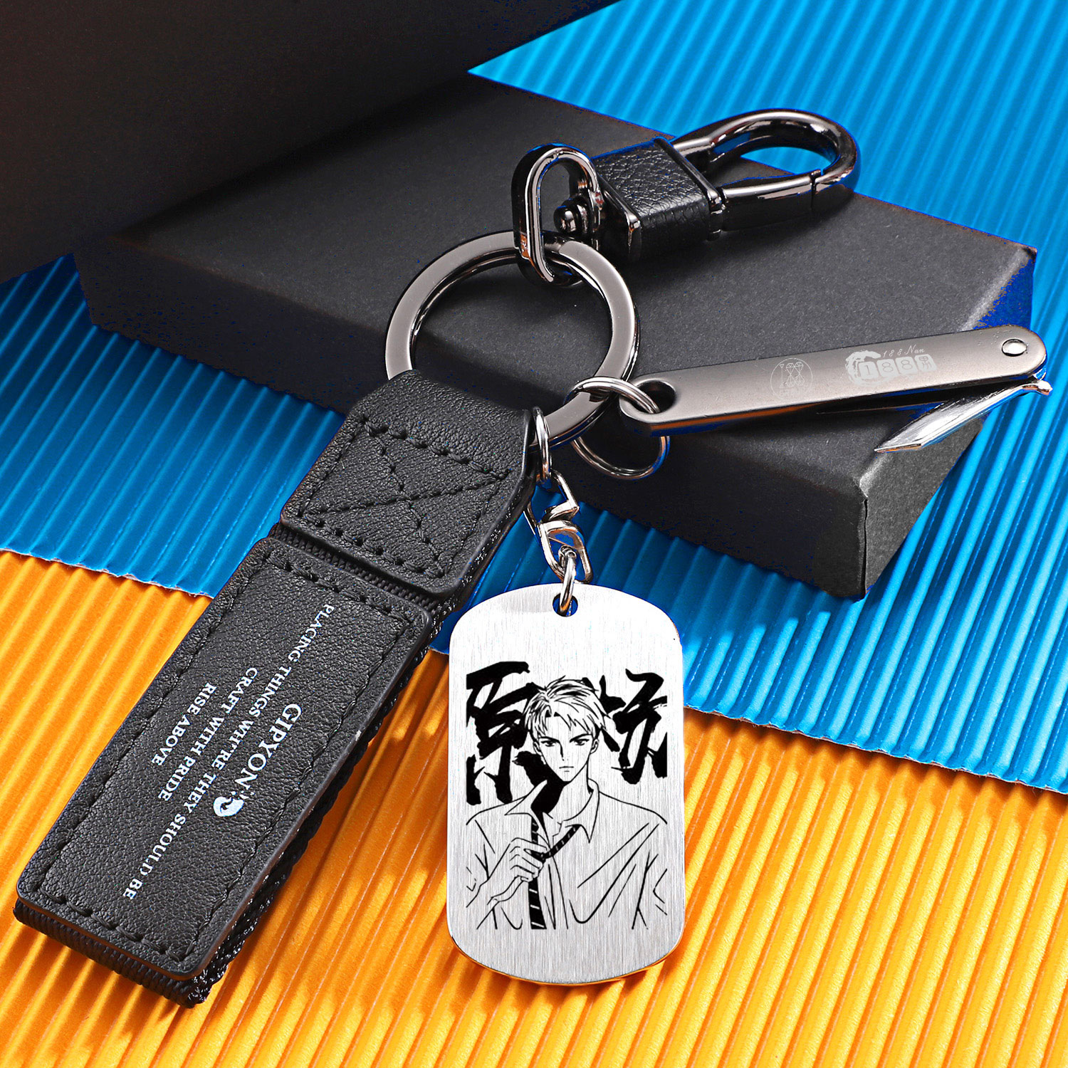 188男团周边原炀顾青裴同人军牌钥匙扣水千丞针锋对决小说情侣挂