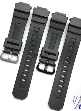 代用卡西欧AW-591/590橡胶表带AWG-M100/101 G-7700/7710替换配件