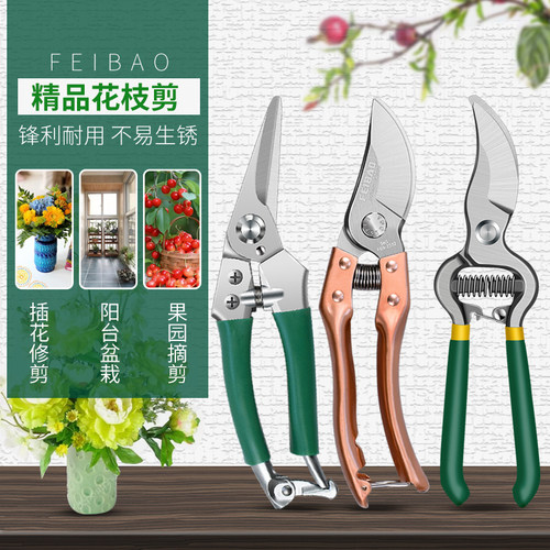 园艺剪刀修枝剪果树树枝剪子修花