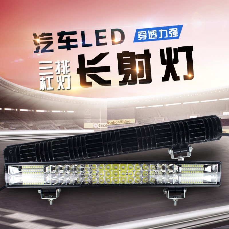 자동차 4열 LED 스트립 조명 24V 트럭 강한 라이트 센터 바 라이트 12V 오프로드 차량 지붕 수정 스포트라이트 플래시
