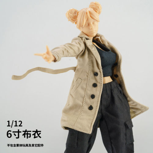 阿巳2.0娃衣112兵人衣服12分OB11 BJD6寸机娘窝之壳romankey风衣